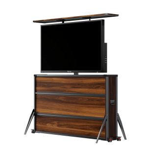 Уличная тумба с моторизированным лифтовым механизмом и уличным ТВ 65 дюймов